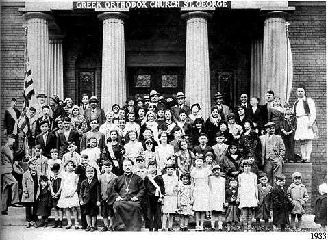 Group shot of the congregation, 1933